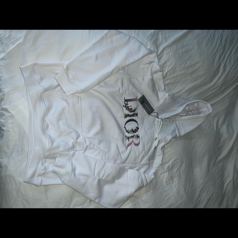 Dior Flowers Embroidered Hoodie